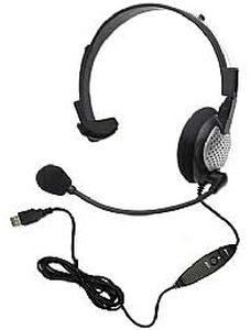 Andrea 351924 for Nuance Dragon NaturallySpeaking USB Headset with Noise Cancelling boom Microphone