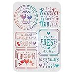 FINGERINSPIRE Farm Chicken Coop Drawing Painting Stencils Templates (11.6x8.3inch) Welcome to Our Coop Stencils Decoration Chicken Coop Drawing Stencil for Painting on Wood, Floor, Wall and Fabric