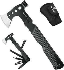 SULKADA Camping Hatchet Multitool Axe Survival Gear Christmas Stocking Stuffer Gifts for Men 14-in-1 Axe Hammer for Camping Survival Hiking Fishing