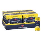 San Pellegrino Naturali Italian Sparkling Drink Limonata, Lemon, 330 mL Can, 24 Cans Total