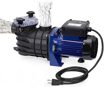 0.75HP In/Above Ground Single Speed Pool Pump, 550W/115V, 2641GPH, High Flow, Powerful Self Primming Swimming Pool Pumps with Filter Basket, Low Noise