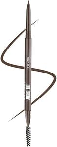 MARS OH Brow Eyebrow Pencil | Micro Precision Retractable with a Spoolie | Highly Pigmented | Smudge Proof & Water Resistance | Long-Lasting | Lightweight Eyebrow Pencil | (0.1 gm) (Dark Brown)
