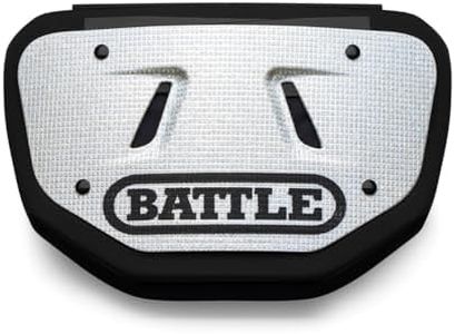 Battle Sports Novelty Football Back Plate – Hard Shell Lower Back Protector with Contoured Foam for High-Impact Protection - Adult, Diamond