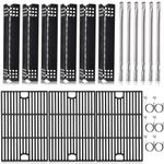 Hiorucet Grill Replacement Parts for Nexgrill 720-0896B, 720-0896, 720-0896E, 730-0896, 720-0896C. Grill Grates, Heat Plates, Burner Tubes and Igniters for Nexgrill Deluxe Replacement Parts 6 Burner.