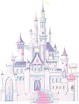 RoomMates RMK1546GM Disney Princess Glitter Castle Peel and Stick Giant Wall Decal