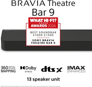 Sony BRAVIA Theatre Bar 9 Soundbar – Dolby Atmos Home Audio System