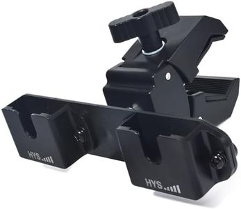 HYS Clamping Mechanism for The Handheld CB Radio/Marine Radio/Walkie Talkie/Mobile Radio Shoulder Speaker Mic is Strong and The Quick-Release,Belt Clip& Round Knob Holder Base