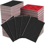 48 Pcs 3 x 4 Inch 180-3000 Grit Sanding Sponge Set, Ultra Fine Sanding Sponges Pads, Soft Foam Hand Sander Block Wet Dry Sandpaper for Model Drywall Metal Wood Furniture Polishing