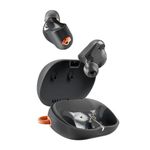 Skullcandy Sesh ANC Active in-Ear Noise Canceling Wireless Earbuds, 48 Hr Battery, IP67 Waterproof, Microphone, Works with iPhone Android and Bluetooth Devices - True Black/Orange