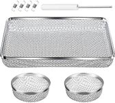 TOODOO 3 Pack Flying Insect Screen RV Furnace Vent Cover (2.8 Inch)(8.5 x 6 Inch) Stainless Steel Mesh with Installation Tool