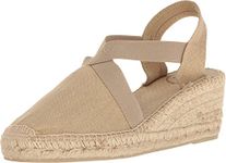 Toni Pons Women's 'TER' Fabric Espadrille, Stone Linen, 9
