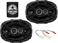 KICKER Speakers 6x9 inch for RAM 1500/2500/3500 (Amplified) 2019-2023 Upgrade Kit - Pair of DS Series with Harness, Car Audio Front or Rear Door Speaker DSC6930, 43DSC69304