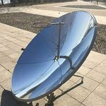 GDAE10 Portable Solar Cooker, 1800W 1.5m Diameter Camping Outdoor Solar Cooker for Solar Heating, Visual Education or DIY Solar Concentrator 59'' Diameter