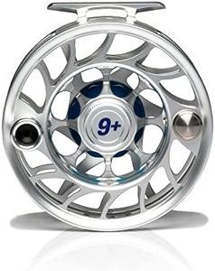 Hatch Outdoors Iconic Plus Large Arbor Fly Reel (Clear/Blue, 9)