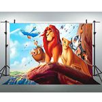 EOA 7x5FT Lion King Backdrop for Baby Shower Photography Background or Children Birthday Party Decoration Art Studio Props