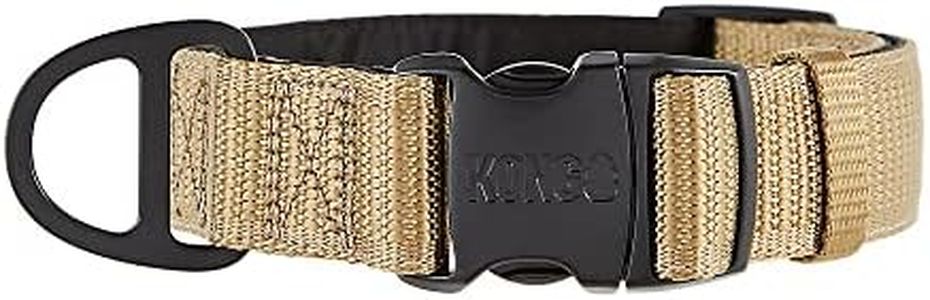 KONG Max HD Ultra Durable Neoprene Padded Collar (Medium, Tan)