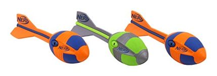 Nerf Vortex Children’s Unisex Aero Howler Football, 2 x Orange and 1 x Green, 32 cm