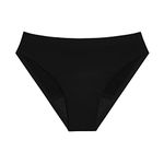 KNIX Kt Teen Super Leakproof Bikini - Period Underwear for Teens - (1 Pack) (CA/US, Alpha, Small, Large, Regular, Regular, Black)