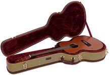 Crossrock Hardshell Arch Top wood case fits OM, Martin 000 Guitars-Vinyl Tweed(CRW600OMTW)
