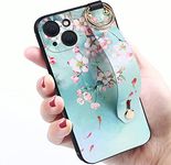 Gatita Wristband and Finger Holder Phone Case for iPhone 13 Pro Max, Elegant Women iPhone 13 Pro Max Case with Hand Grip Holder and Finger Loop