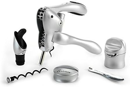 Rabbit 6-Piece Wine Tool Kit (Silver)