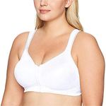 Playtex Women's 18 Hour Front Close Back Support Posture Bra Wf, White, 42D