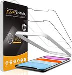 Supershieldz (2 Pack) Designed for iPhone 11 and iPhone XR (6.1 inch) Tempered Glass Screen Protector with (Easy Installation Tray) Anti Scratch, Bubble Free