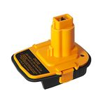 Battery Adapter DM18D with USB,Compatible with Dewalt 18V Tools.Convert for DeWalt 20V & for Milwaukee M18 Lithium Battery to NiCad & NiMh Battery Tools