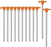 12PCS Tent Stakes Heavy Duty Campin