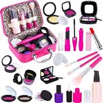 Tepsmigo Pretend Makeup Kit for Girls, maquillage enfant fille for Birthday Christmas Toy Makeup Set for Toddler, Little Girls Age 3+(Not Real Makeup)