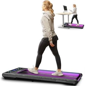 Sportstech sWalk Walking Pad, Laufband für Zuhause klappbar mit Steigung 7,5%, Laufband Schreibtisch, Under Desk Treadmill, 8 km/h, leise, App, LCD Display, bis 120 kg, Homeoffice Fitnessgerät