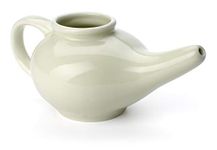 Aromatic Salt Ceramic Neti Pot, Green