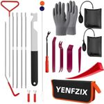 YENFZIX 68 inch Long Reach Tool,Stainless Steel Assorted 5th Wheel Pin Puller, Car Emergency Tool -Scratch Pry Tool Kit for Car Door Clip Panel & Audio Dashboard Dismantle (22PCS)