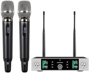 Wireless Microphone System with 400ft Receiving Distance for Singing