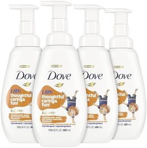 Dove Foaming Body Wash 4 Count For Kids Coconut Cookie Sulfate-Free Skin Care, 13.5 Fl Oz