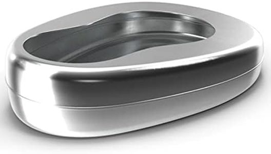MuskalMed Bed Pan Heavy Duty Stainless Steel Bedpans for Female Male Easy to Clean Bed Pans for Elderly Hospital Home Bedpan Emergency Device
