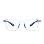 Intellilens | Zero Power Blue Cut Computer Glasses | Anti Glare, Lightweight & Blocks Harmful Rays | UV Protection Specs | For Boys & Girls | Transparent| Round | Small