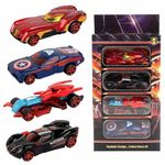 Umadiya® Mini Metal Die Cast Car Set of 6 & 4 Toy Vehicle Play Set Free Wheel High Speed Unbreakable Car, Small Racing Car for Exciting Playtime Adventures, Movie Vehicles Car for Kids (Set of 4)