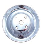 Spectre Performance 4418 Double Belt Groove Water Pump Pulley for Small Block Chevy, Chrome