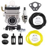 HPENP 300486 Carburetor for Earthquake E43 E43CE Auger MC43 MC43E MD43 Tiller Cultivator WE43 WE43E Edger Powermate PEA438 PCV43 Southland SCV43 SEA43 Eskimo Mako 51.7cc M43 43cc Engine