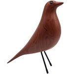 Mid-Century Home Décor House Bird - Office House Desk Dove Sculpture Pigeon Ornament Arts Gift Replica (Wood Color)…
