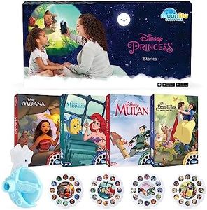 Moonlite Storytime Mini Projector with 4 Disney Princess Stories, A Magical Way to Read Together, Digital Storybooks, Fun Sound Effects, Learning Gifts for Kids Ages 1 and Up