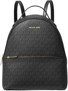 Michael Kors Sheila Medium Logo Backpack, Black, Medium, Medium
