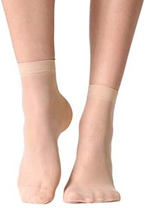 MANZI 12 Pairs Women's Ankle High Sheer Socks