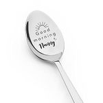 Good Morning Nanny Spoons Gift for Grandma Nana Gifts for Mothers Day Birthday Gift for Grandmother Nana Tea Coffee Spoon for Grandma Nanny Gifts from Grandchildren Grandkids