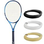 Babolat Pure Drive 110 Tennis Racquet - Strung with 16g White Babolat Syn Gut at Mid-Range Tension (4 1/4" Grip)