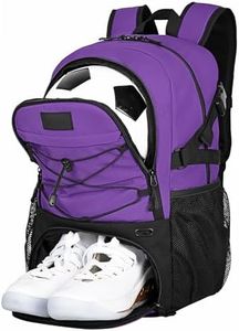 Goloni Soccer Backpack,Basketball Backpack with Ball Compartment & Shoe Compartment,Backpack for Basketball,Soccer, Football, Volleyball, Swim, Gym, Travel