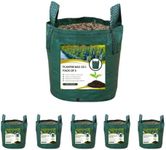 MOKUS Planter Bag 20L with Handles Pack of 5, Heavy Duty Planter Bag, PE Plant Grow Bag, Suitable for Indoor and Outdoor Growing