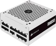 Corsair RM850 (2021), RM Series, 850 Watt 80 Plus Gold Fully Modular ATX Power Supply (Triple EPS12V Connectors, Low-Noise Operation, Zero RPM Fan Mode, 105°C Capacitors, Modern Standby) White