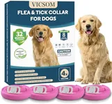 4 Pack Flea Collar for Dogs, Flea a